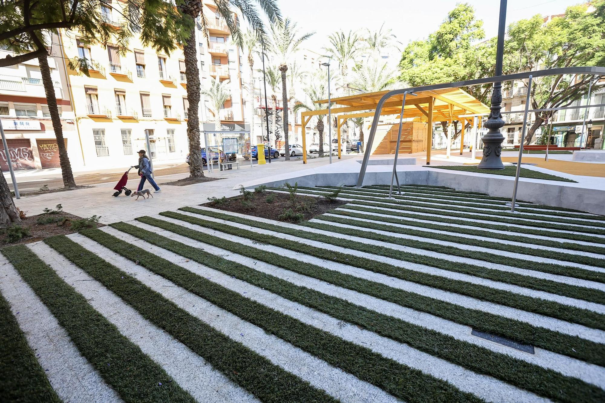 Así ha quedado la Plaza Músico Óscar Tordera Iñesta