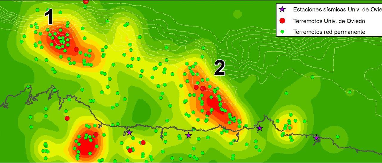 Plano de los terremotos.