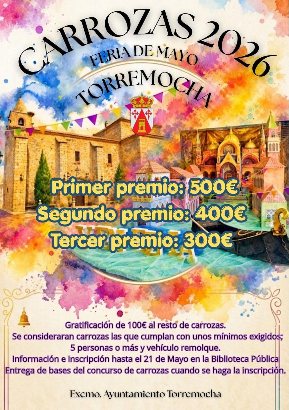 Cartel del concurso de carrozas.