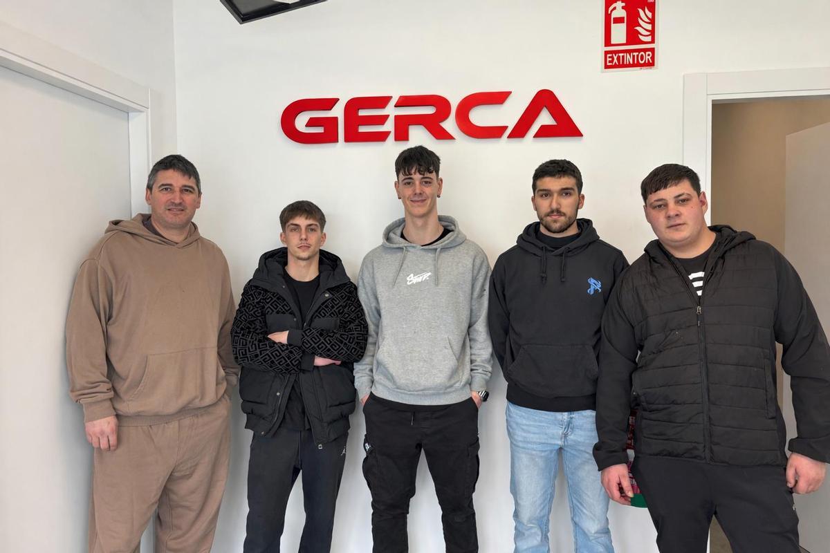Estudiantes del IES Fernando Blanco que realizarán sus prácticas en Gerca.