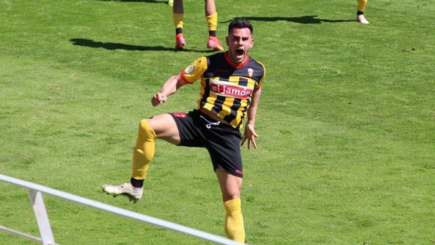 Nané García, durante un partido con el San Roque de Lepe.