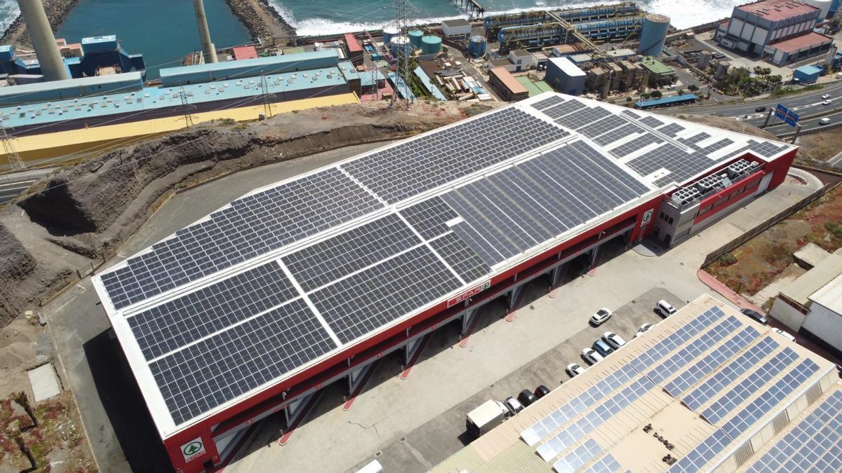 Instalación fotovoltaica del Centro logístico de frutas y verduras de SPAR Gran Canaria
