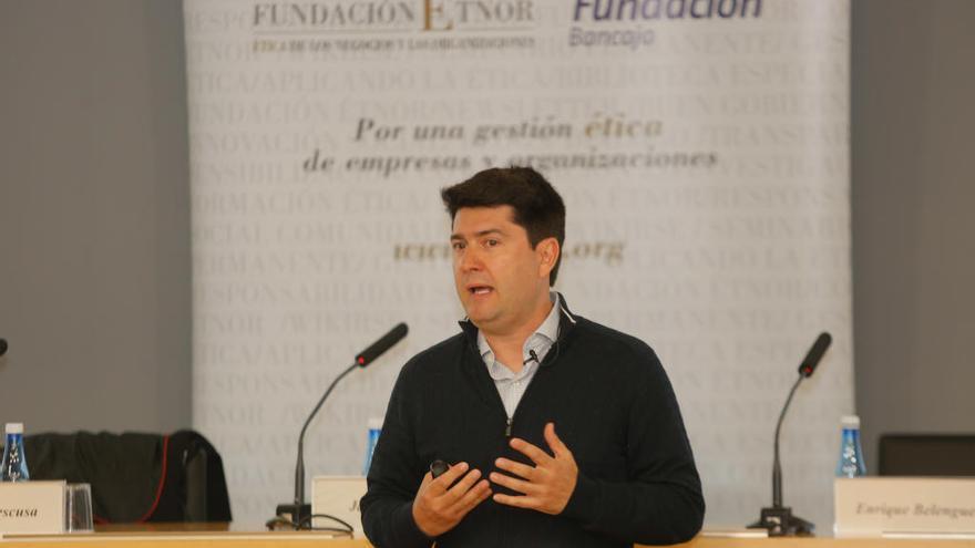 Javier García Martínez, ayer.