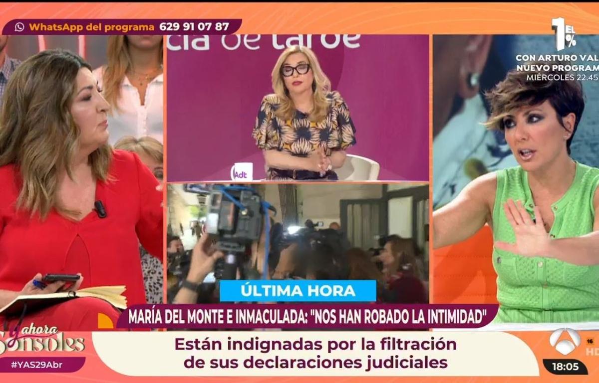 Indignación en 'Y ahora Sonsoles' con las palabras de Immaculada Casal tras la publicación de su declaración en el caso Antonio Tejado: "Me parece un ejercicio de cinismo"