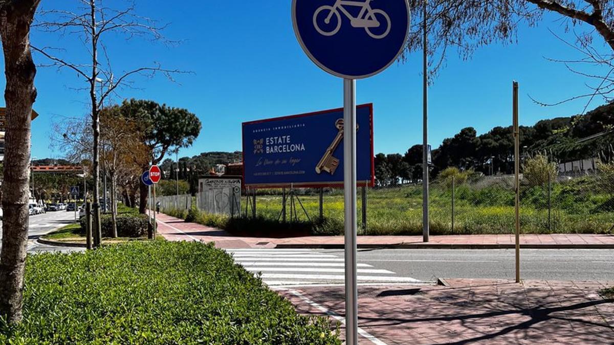 Un dels carrils bici de Lloret de Mar.