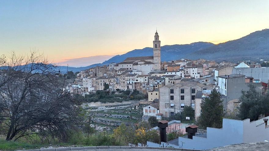 Imagen captada esta mañana en Bocairent.