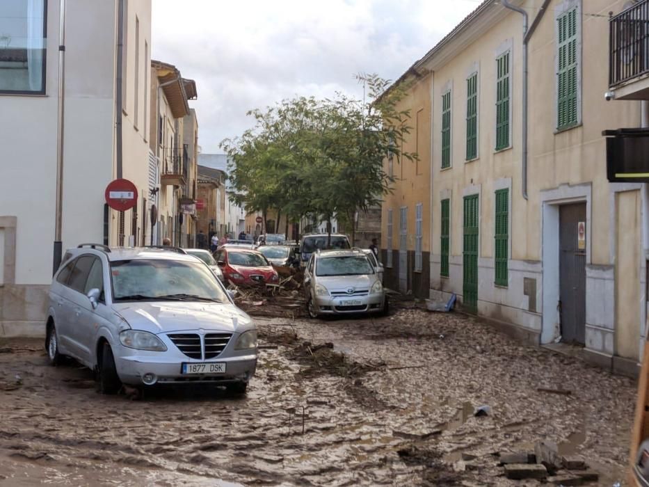 El día después de la inundación en Sant Llorenç.