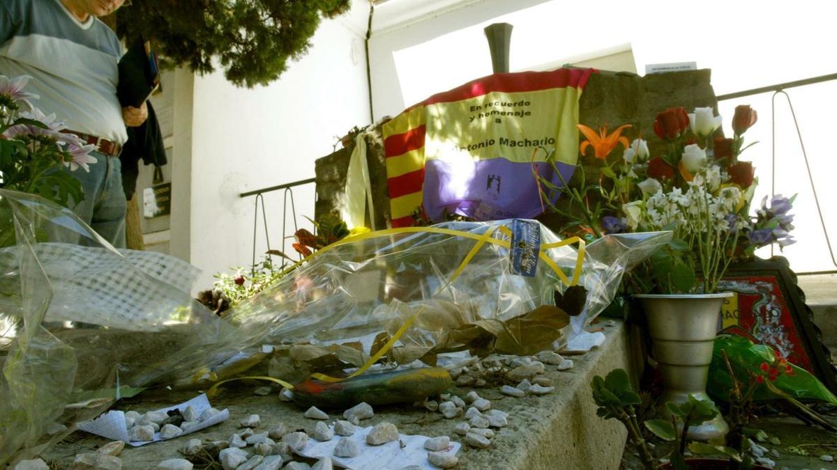 La tumba de Antonio Machado en Colliure.
