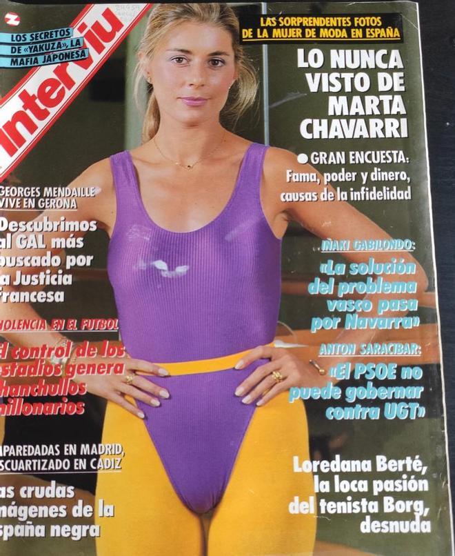 La revista Interviu con Marta Chávarri en su portada