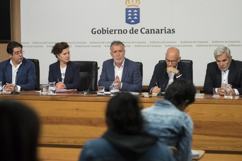 Rueda de prensa de Ángel Víctor Torres por los dos casos de coronavirus  | 25/02/2020 | Fotógrafo: Carsten W. Lauritsen