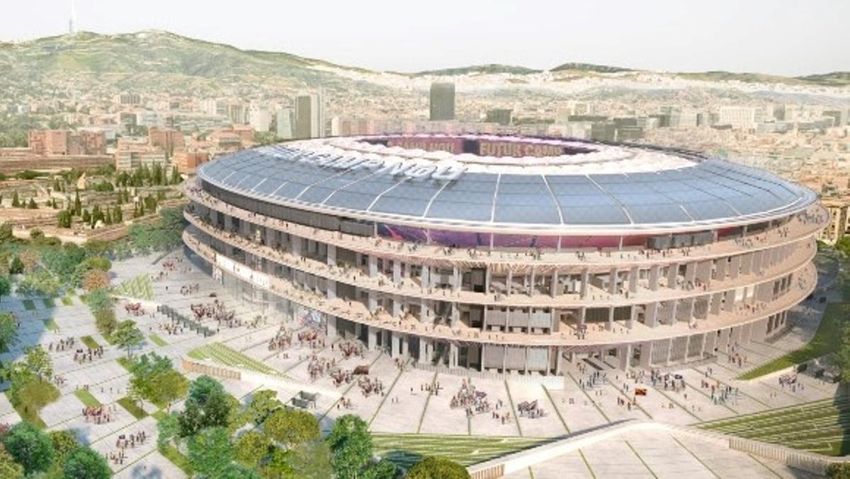 Una imagen del futuro Camp Nou.