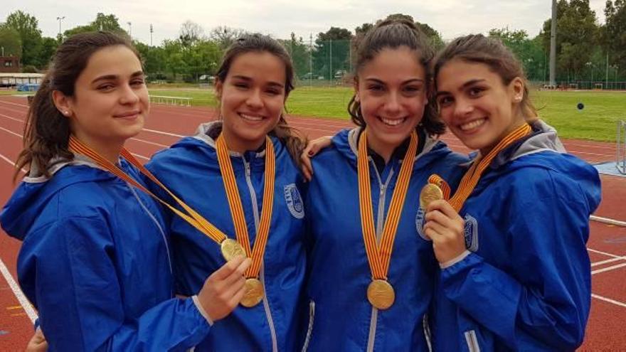 El quartet sub-18 del CAM estava integrat per Judit Devers, Meritxell Tarragó, Marta Riera i Laia Solà