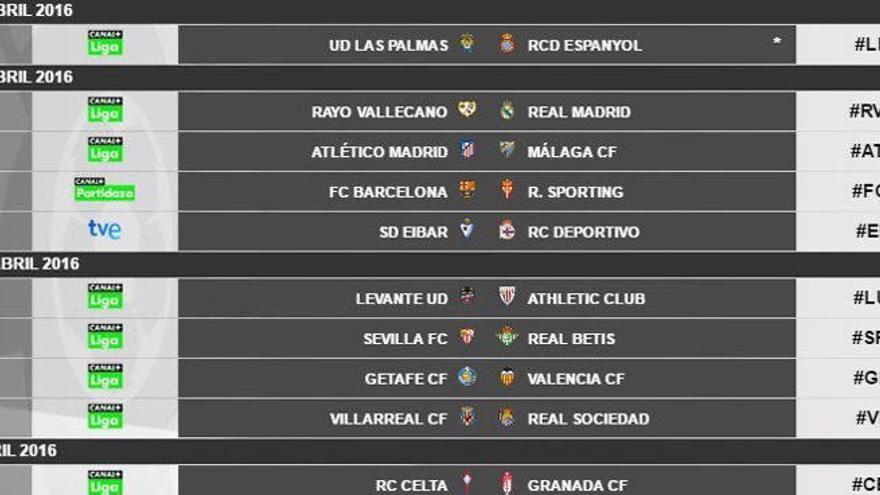 Fecha y hora para el Getafe-Valencia y Levante-Athletic