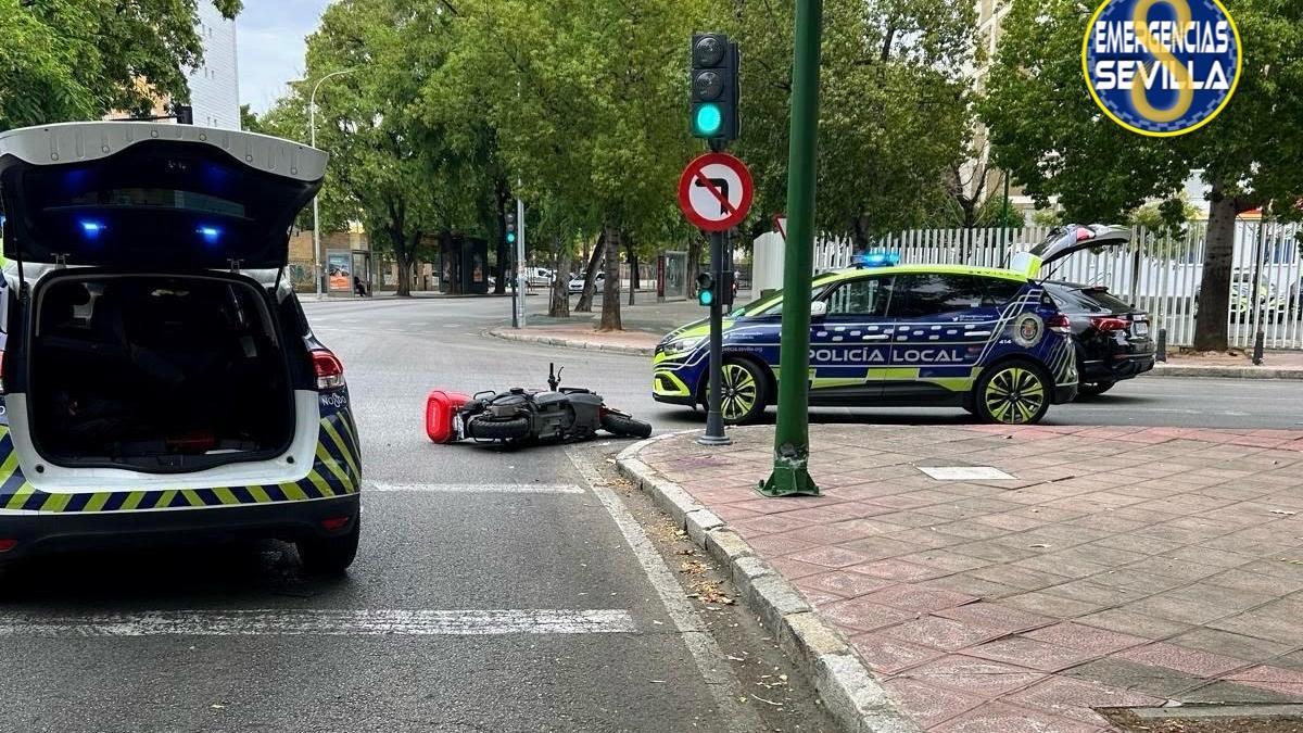 Imagen del accidente de este sábado en la capital que se ha saldado con una persona fallecida.