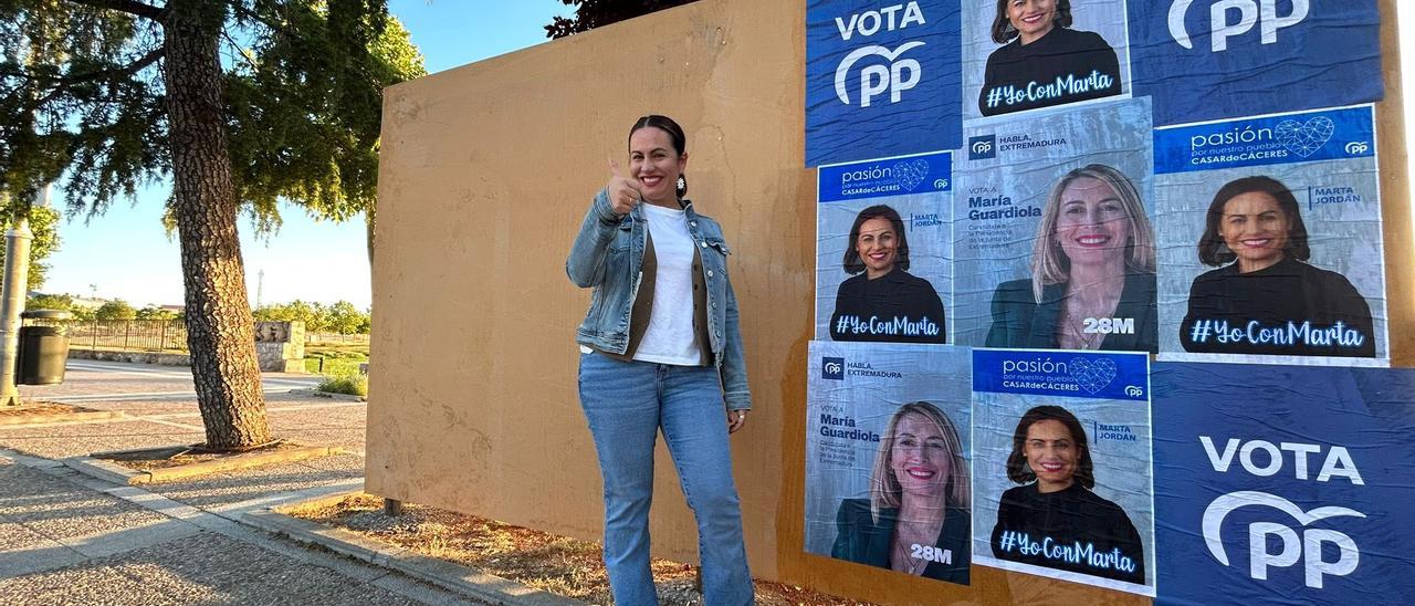 La nueva alcaldesa de Casar de Cáceres, Marta Jordán.