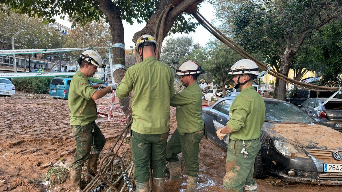 Las labores por volver a la normalidad continúan en la zona afectada por la DANA
