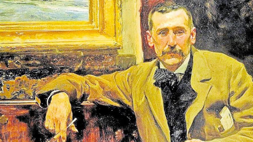 &#039;Retrato de Benito Pérez Galdós&#039; pintado por Joaquín Sorolla en 1894 y que la Casa Museo ha cedido a la Biblioteca Nacional de España.