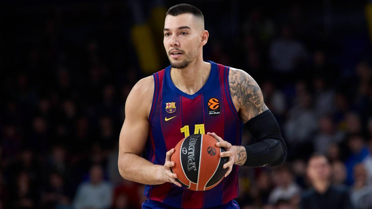 Willy Hernangómez, en un partido con el Barça