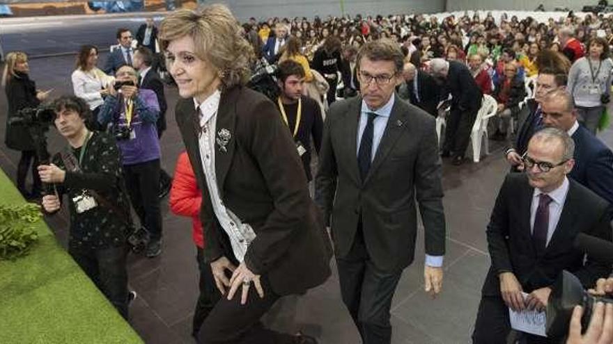 Carcedo, Feijóo y Vázquez, en el congreso de Ourense. // Brais Lorenzo