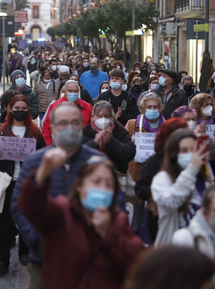 Manifestación del 8M en Sagunt.