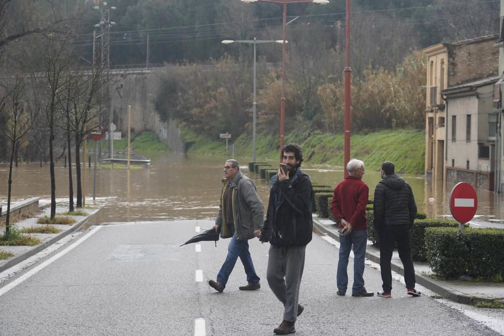 El riu Ter, al seu pas pel barri de Pont Major de Girona