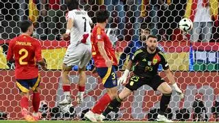 España-Georgia, en directo: Un error de Le Normand adelanta a Georgia y pone el 0-1 en el marcador