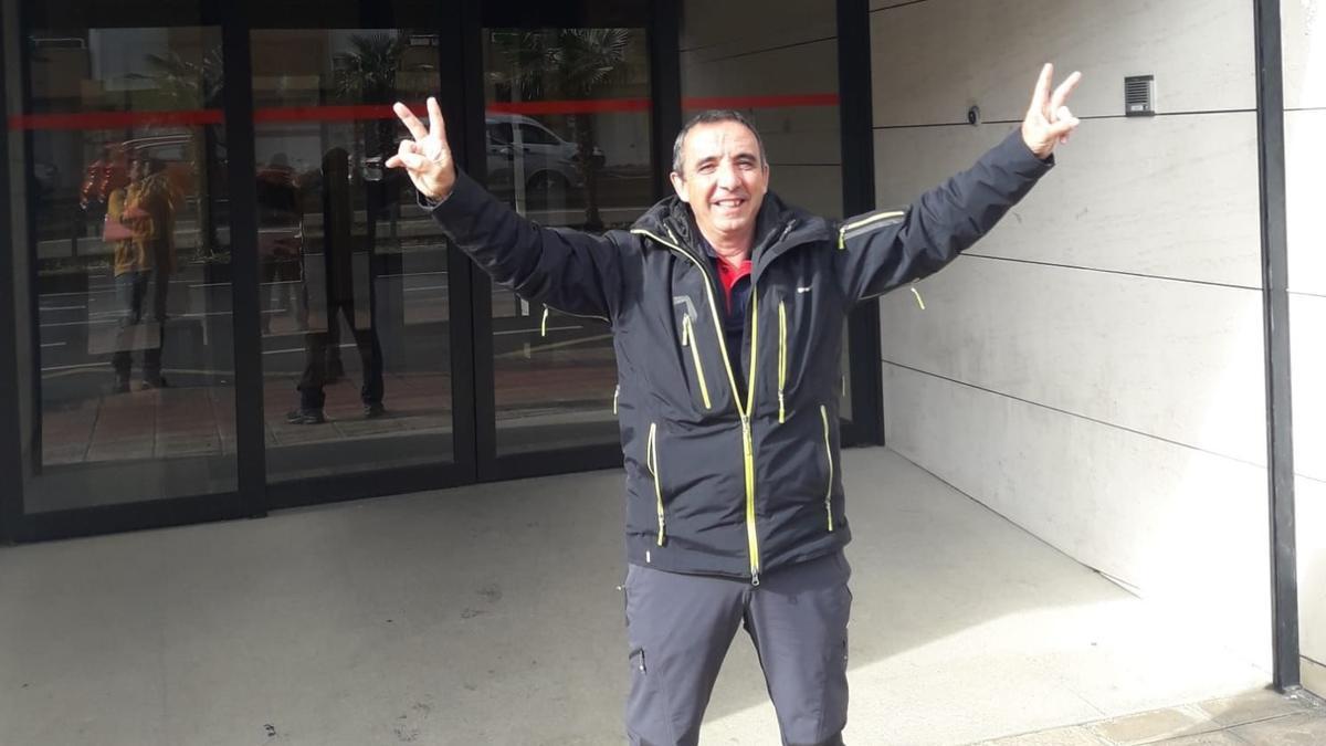 El bombero forestal Pedro Vázquez, natural de Pinofranqueado.