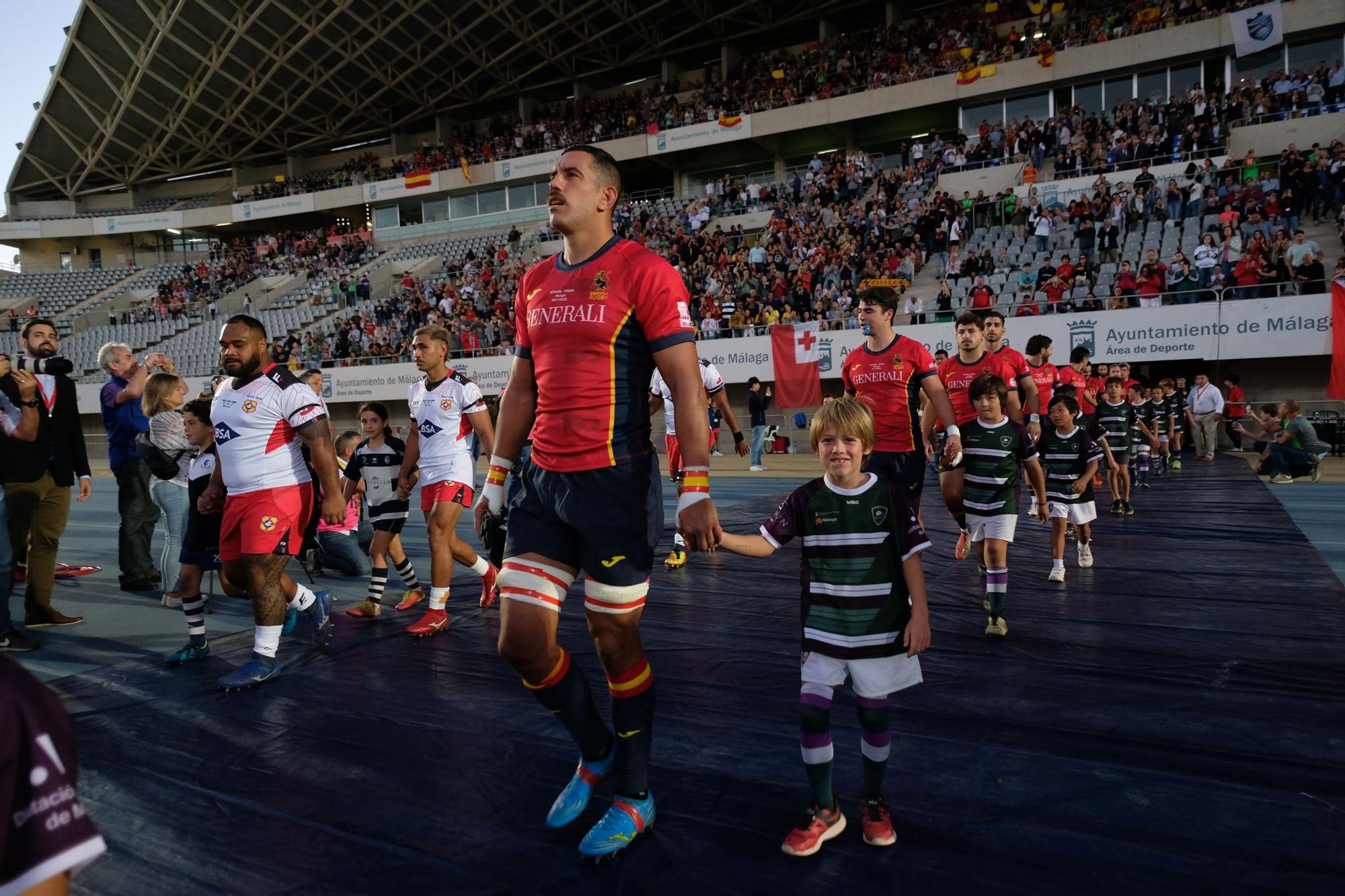 Málaga disfruta del España - Tonga de rugby