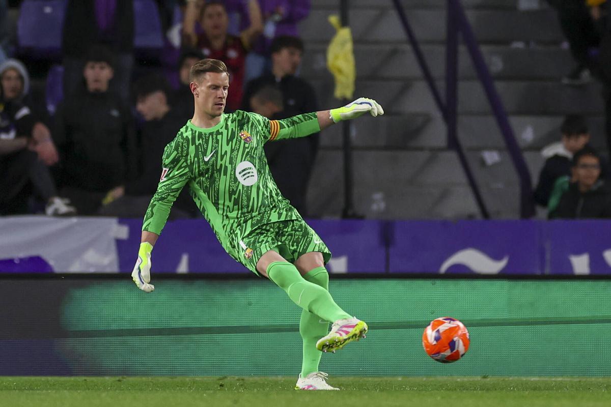 Ter Stegen contra el Valladolid la temporada 2024-2025