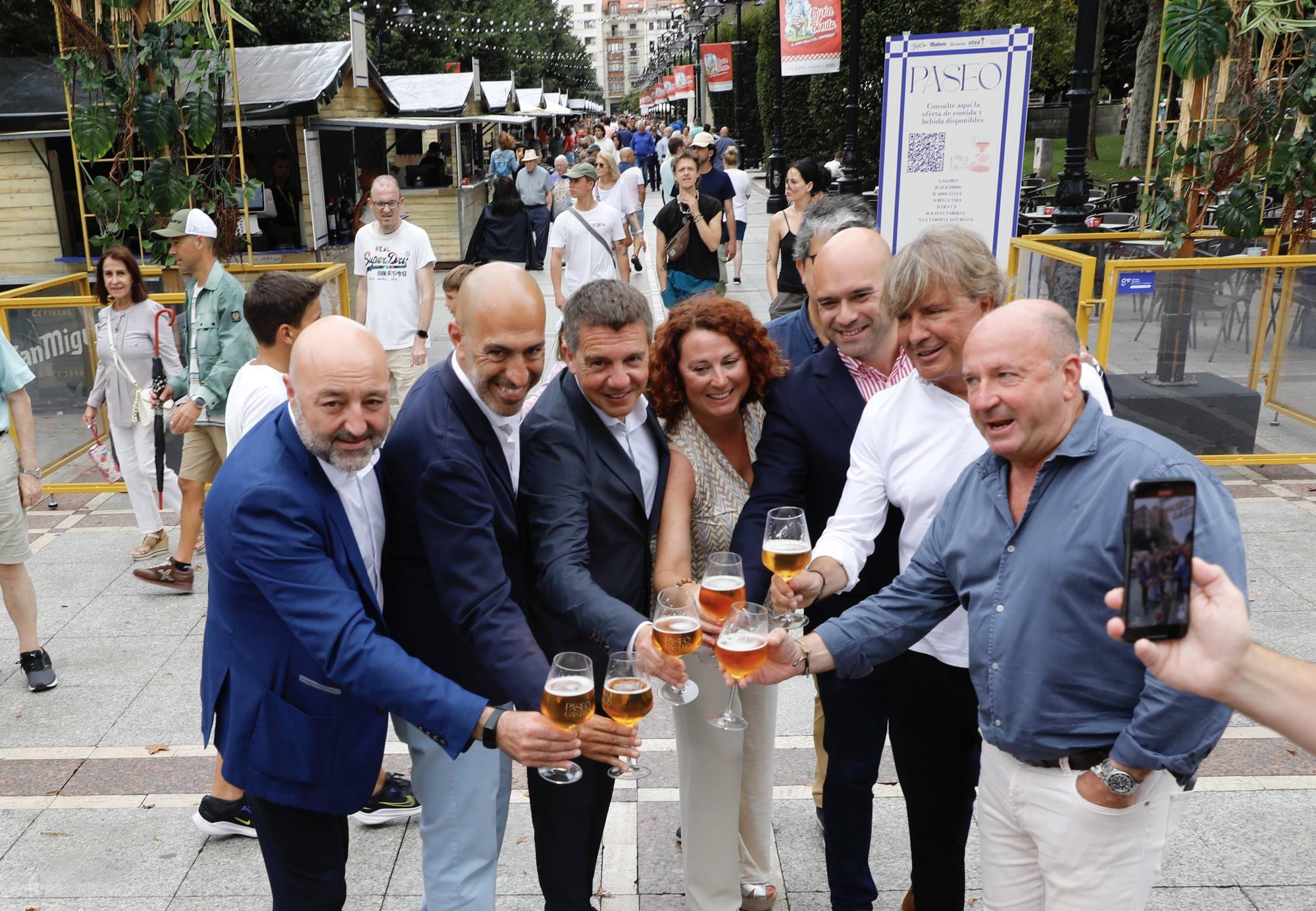 Inauguración del &quot;Paseo Gastro&quot; en el paseo de Begoña de Gijón