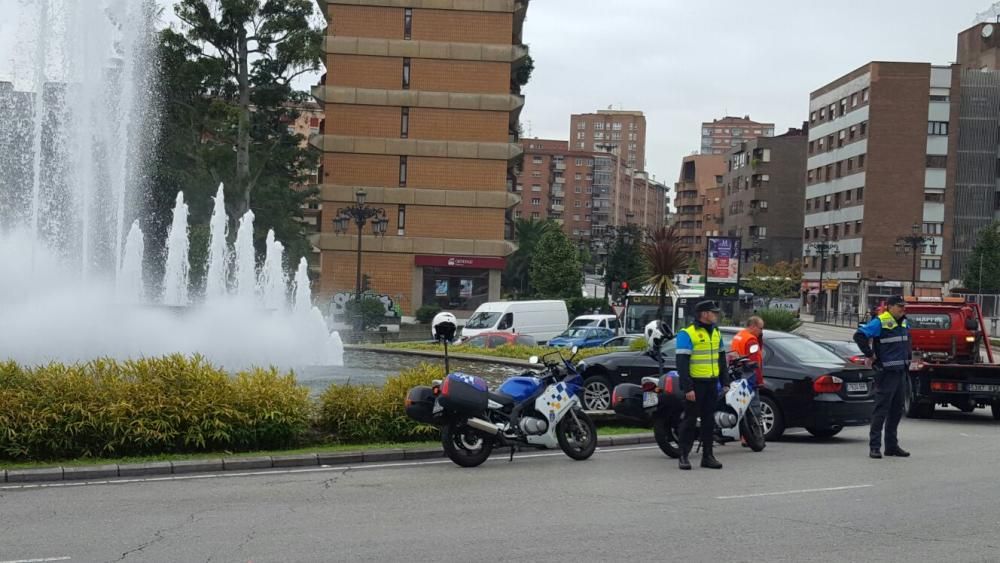 Accidente en la plaza Castilla