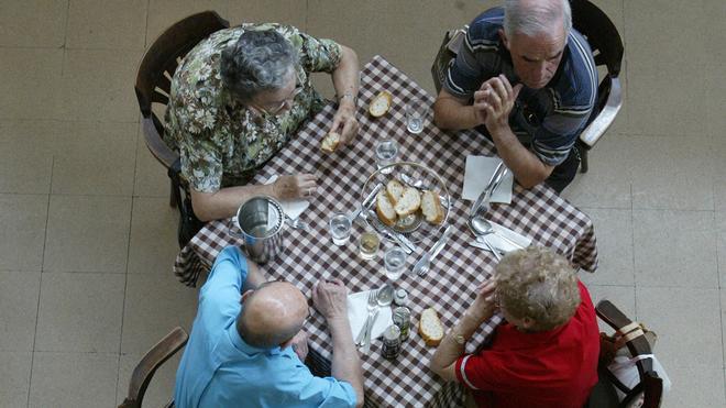 Comedor de una residencia de ancianos