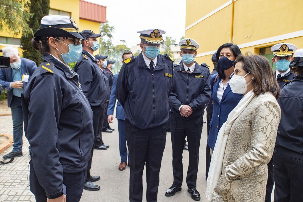 La ministra de Defensa, Margarita Robles, visita la Flotilla de Submarinos de la Armada en Cartagena