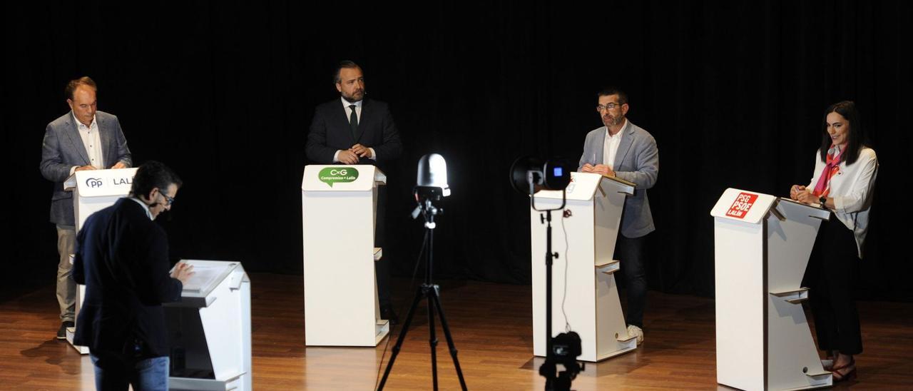 Crespo, Cuíña, Vilariño y Forno en el debate moderado por Gúmer Portas.