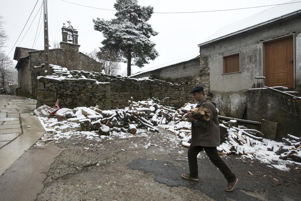 Abril en Galicia: frío, nieve y lluvia