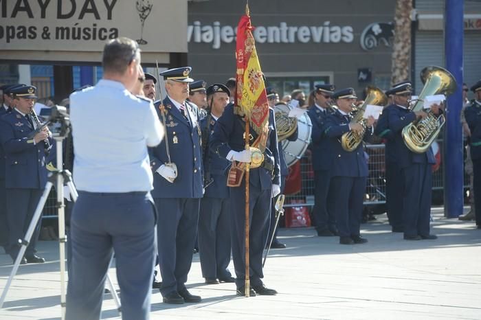 Exhibición de saltos y jura de bandera en Alcantar