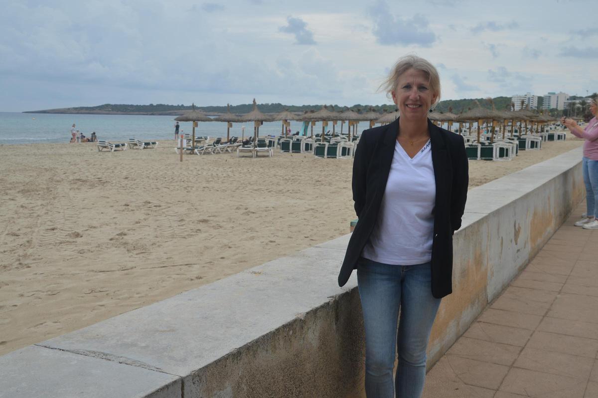 La presidenta de la asociación hotelera de Cala Millor, Inés Batle: «El cambio climático nos está dando sustos»