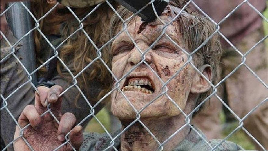 Una escena de 'The walking dead'.