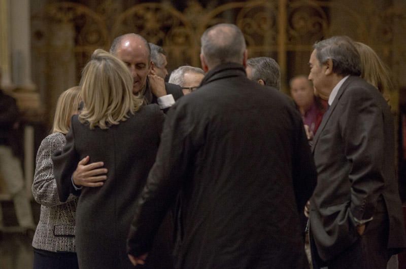 Misa celebrada en la Catedral de València en el primer aniversario de la muerte de la exalcaldesa