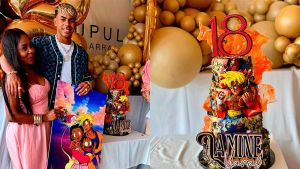 Así es la espectacular tarta de cumpleaños de Lamine Yamal