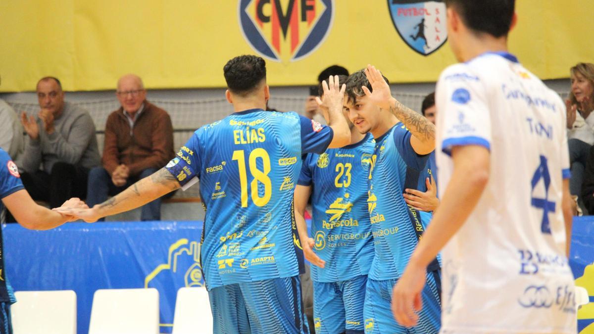 El Servigroup Peñíscola celebra un gol en la temporada 2025/26.