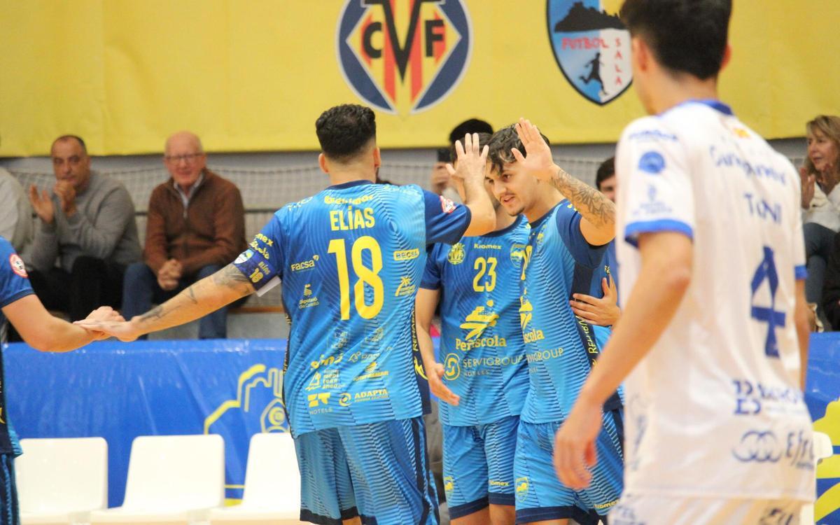 El Servigroup Peñíscola celebra un gol en la temporada 2025/26.