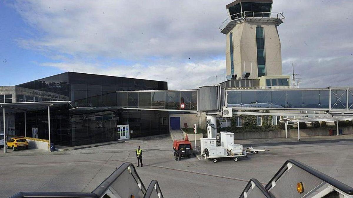 Vista de las instalaciones del aeropuerto de Alvedro de A Coruña.