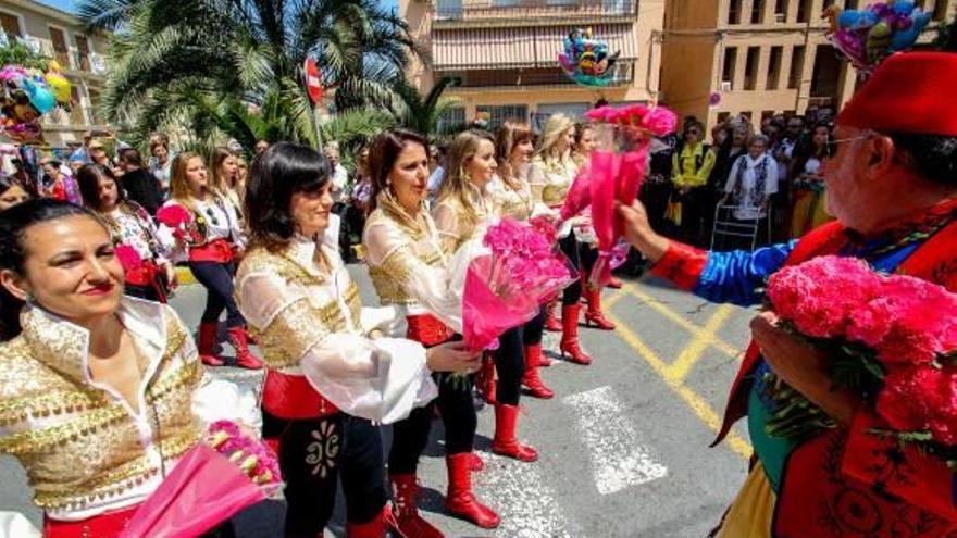 Flores en honor a San Antón