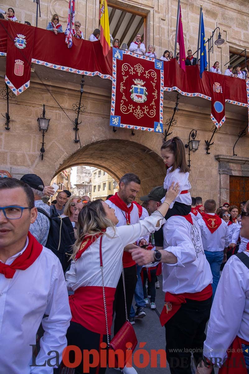 Recorrido Caballos del Vino día dos de mayo en Caravaca