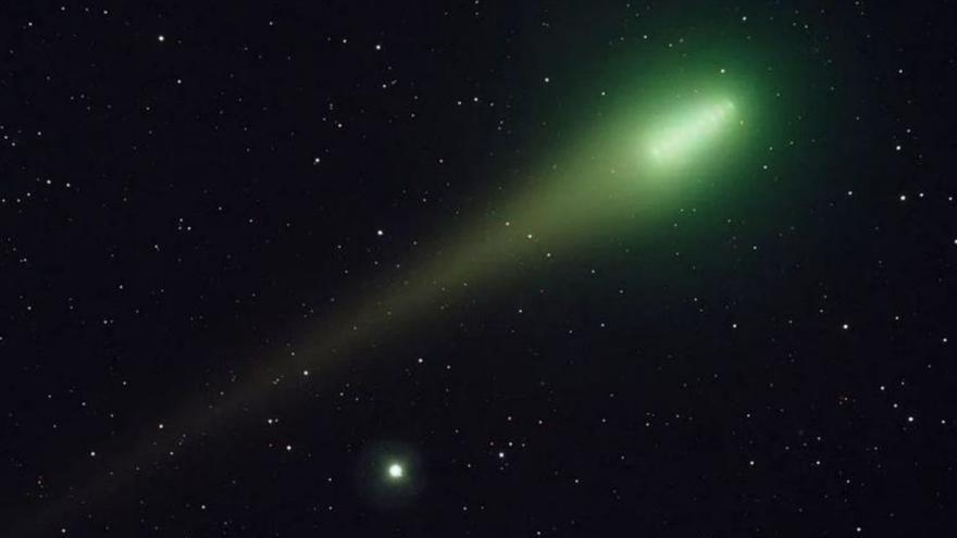 Imagen captada
del cometa verde ZTF.