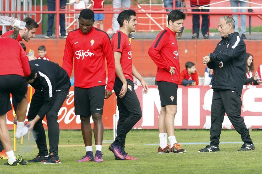 Entrenamiento del Sporting