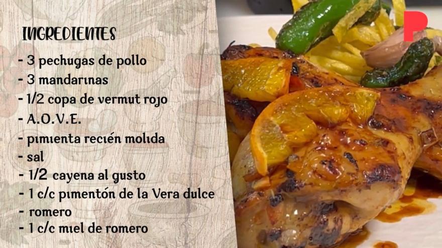 Pollo a la mandarina, receta de Rafuel