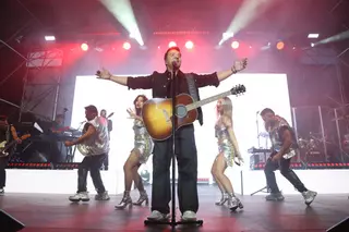 Concierto de Luis Fonsi en el parque de Santa Margarita, en el ciclo Son do Nordés