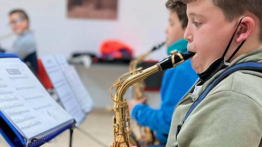 Alumnos de viento madera de la Escuela Municipal de Música de Monesterio